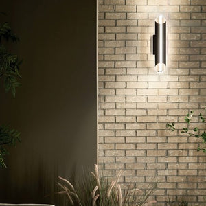 Astalis LED 20.75 inch Textured Black Outdoor Wall Sconce, Large