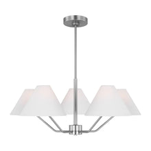 Load image into Gallery viewer, Visual Comfort Burke 5-Light Medium Chandelier by Drew &amp; Jonathan (3 color options)