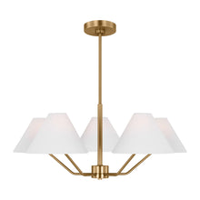 Load image into Gallery viewer, Visual Comfort Burke 5-Light Medium Chandelier by Drew &amp; Jonathan (3 color options)