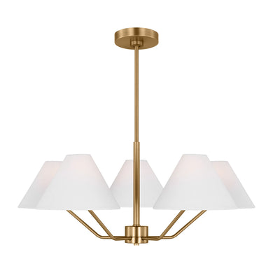 Visual Comfort Burke 5-Light Medium Chandelier by Drew & Jonathan (3 color options)