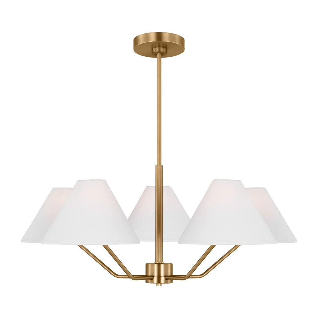 Visual Comfort Burke 5-Light Medium Chandelier by Drew & Jonathan (3 color options)