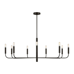 Visual Comfort Brianna 9 Light 48" Wide Candle Style Chandelier (3 color options)